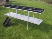 kweektafel 2 laags met bakken